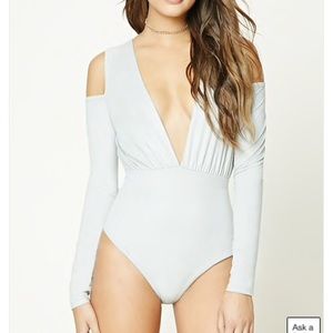 🆕 NWOT Faux suede bodysuit